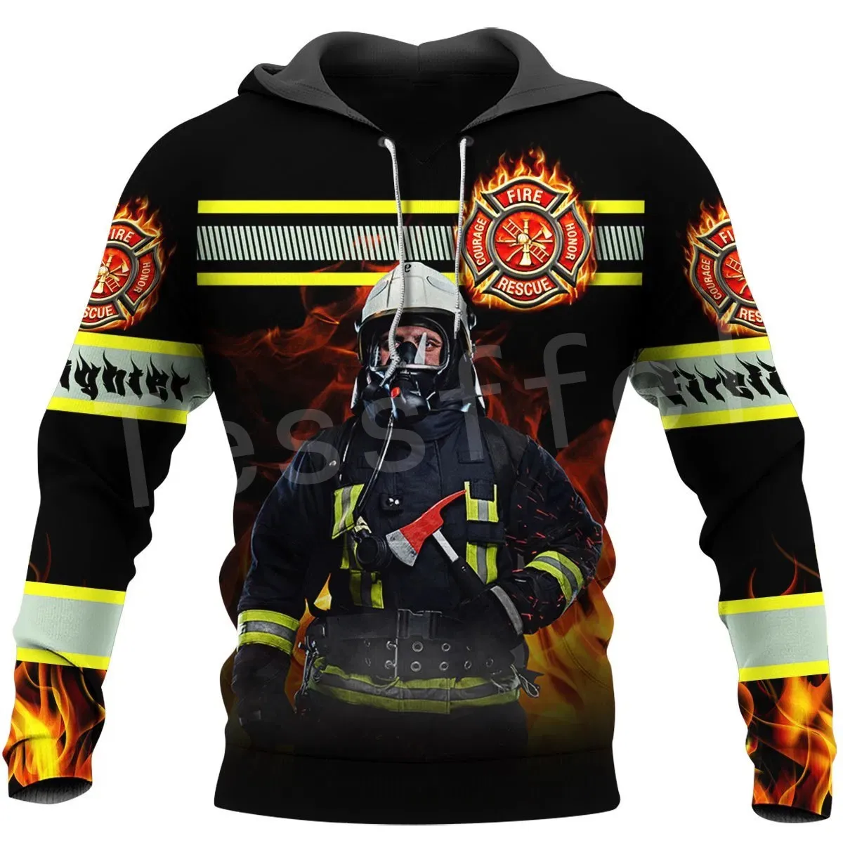 Tessffel Firefighters Suit Firemen Hero Harajuku Pullover NewFashion Funny Unisex 3DPrint Zipper/Hoodies/Sweatshirts/Jacket A-13