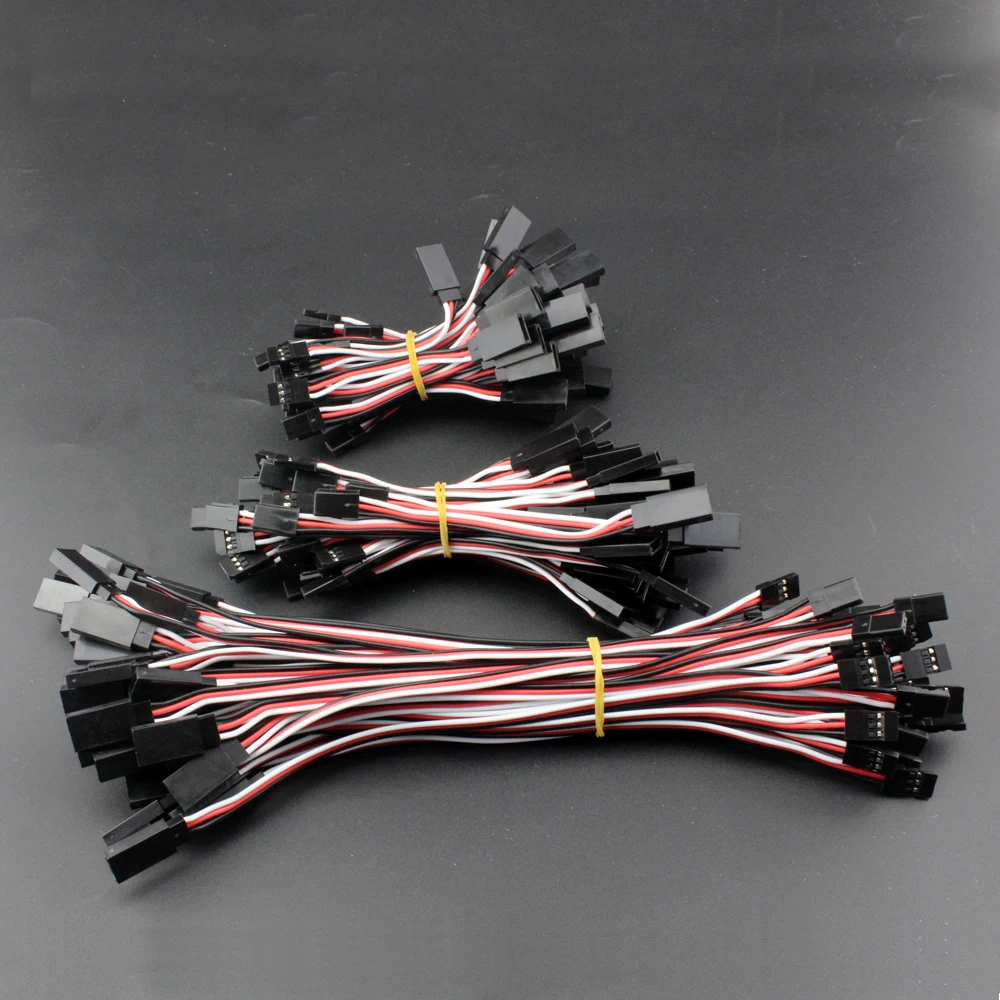 10pcs Standard Servo Extension Line Aircraft Steering Gear Receiver 30-core Connection Line 15/30/50cm DIY Parts for RC Model