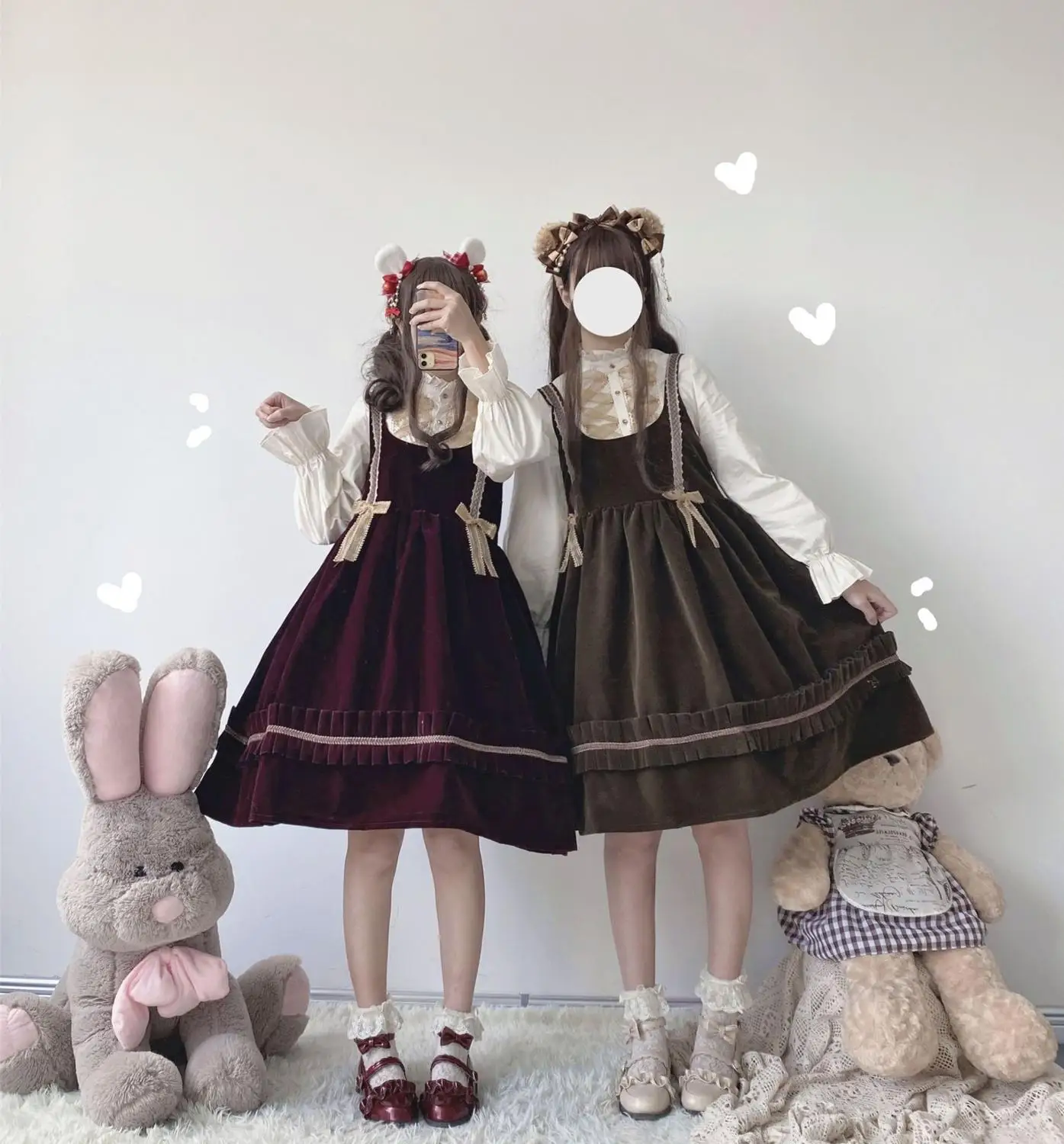 

Sweet lolita dress vintage falbala bowknot cute lovely high waist princess victorian dress kawaii girl gothic lolita cos loli