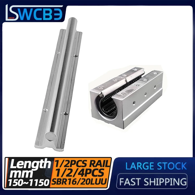 

Lengthened open box linear guide rail, SBR16/20 rail, L=150-1150mm,Lengthened steel protection，High temperature resistance