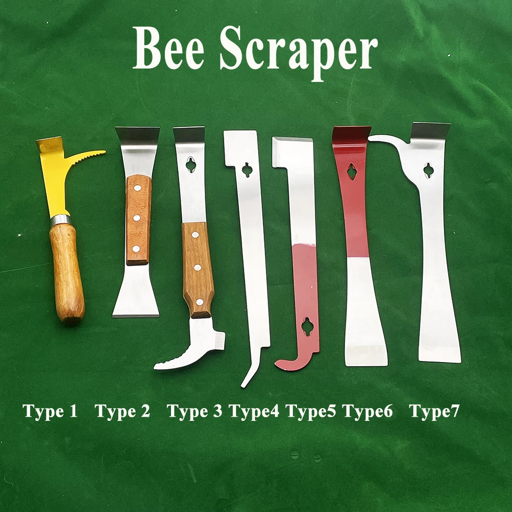 Different Type Of Hive Tools Uncapping Fork Scraper Metal Prying Boxes And Frames Apart  Lifter Handheld Apiary Activity