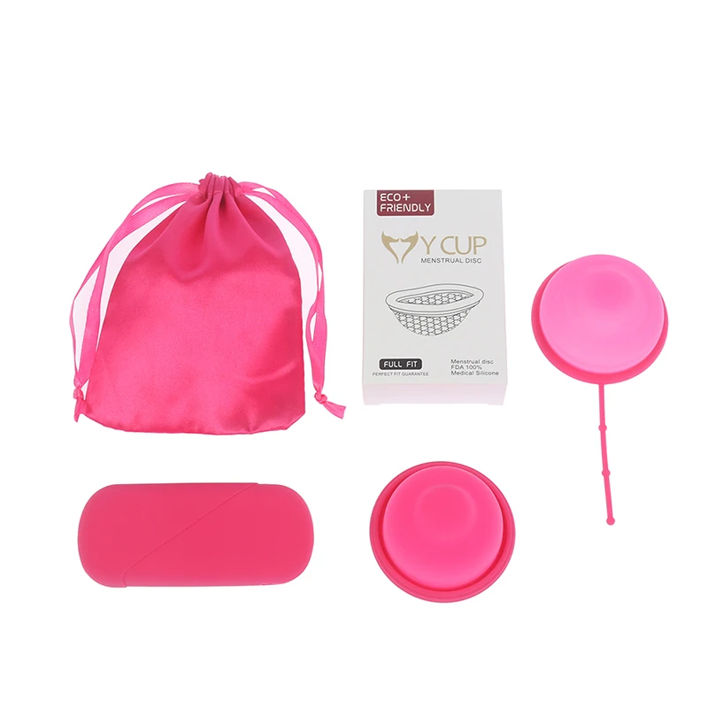 Menstrual Cup Disc Extra-Thin Silicone Menstrual Disk Tampon Or Pads Alternative