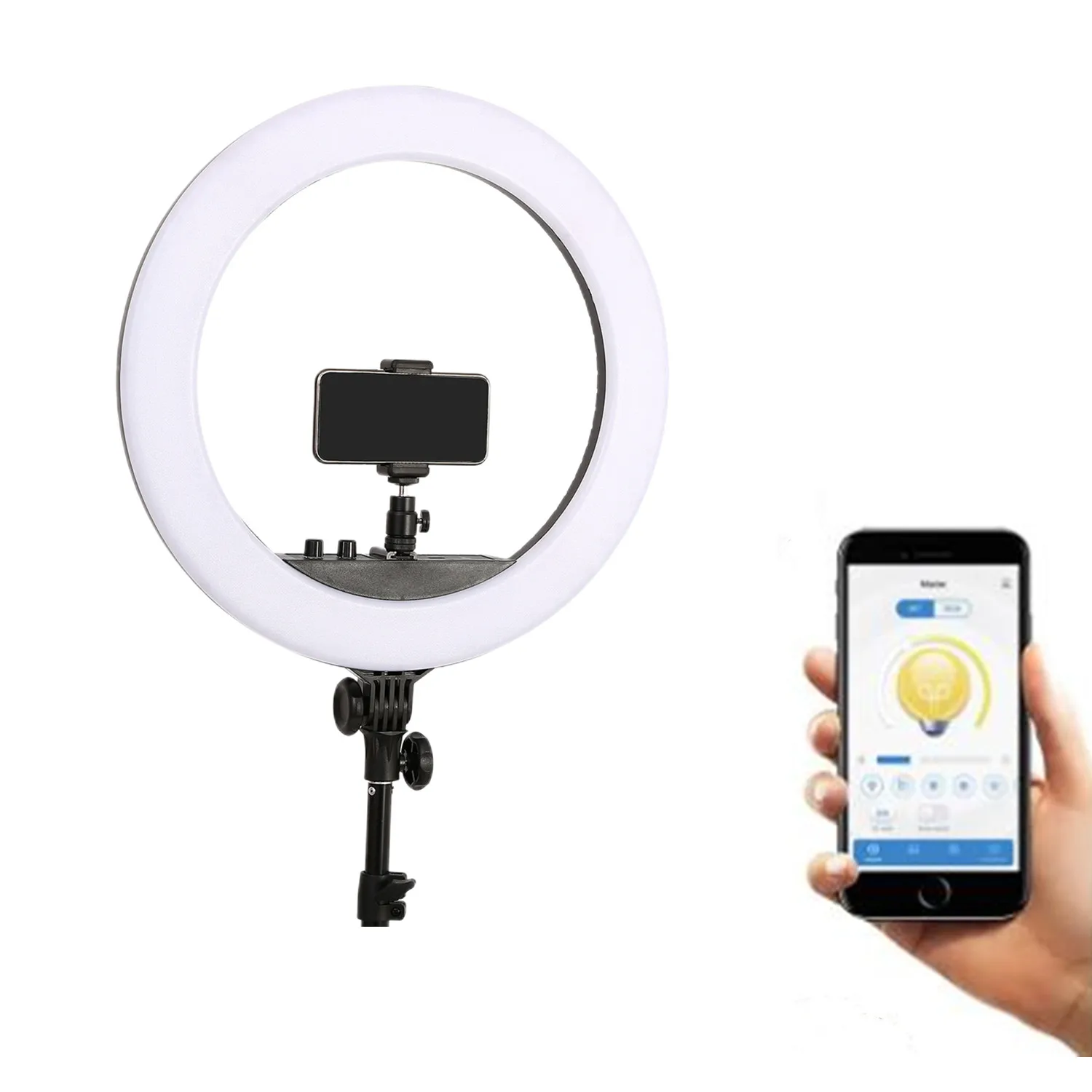 18Inch 55W Photo Studio LED Ring Light 45cm Phone camera Large Ring Lamp With Stand Tripod Professional for Video TikTok Youtube