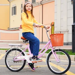 WolFAce 20/24inch Pink Kids Adult Bike Princess Kids Bicycles Girls Bike Foot Break Commuter Tool 2021 DropShipping