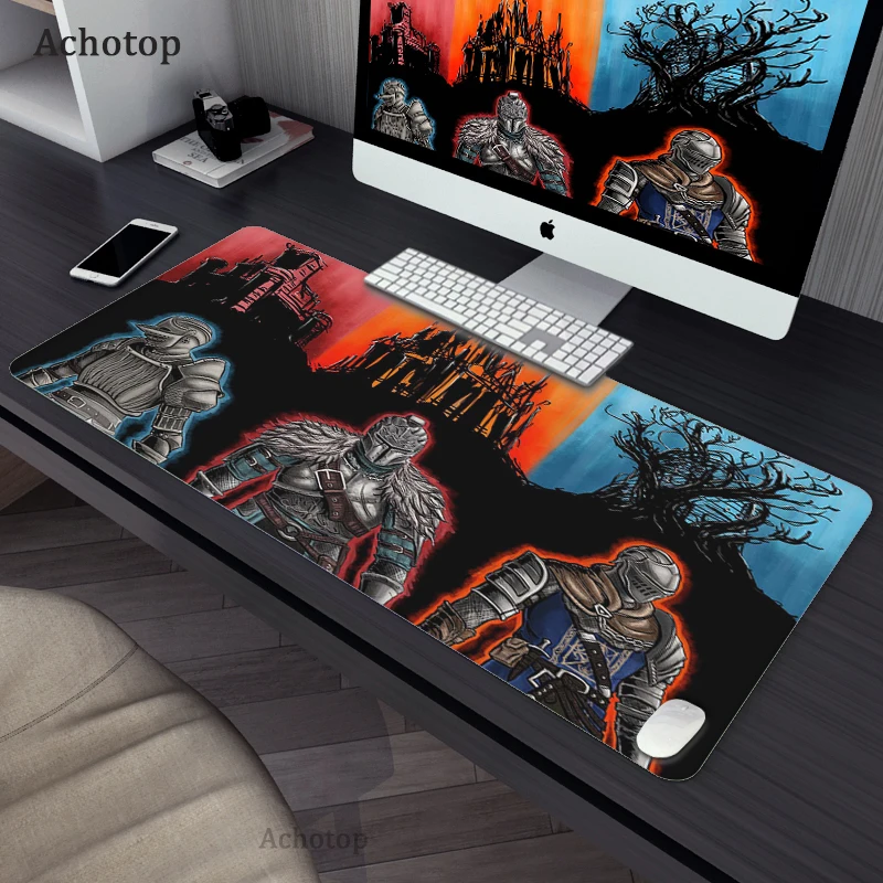 Dark soul XXL Large Computer Anime Mouse Pad 800X300mm Cool MousePad Laptop Desk Keyboard Pad XL Table Mat for Playing Games