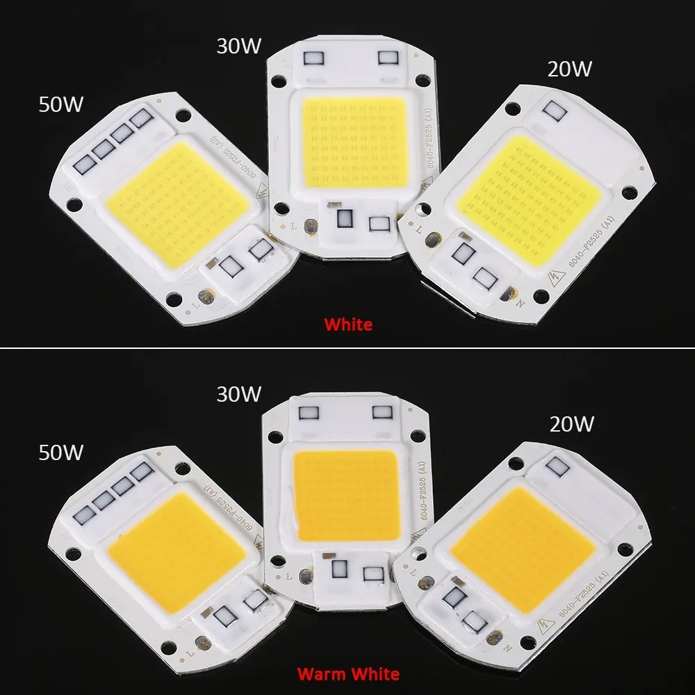 5pcs 20W AC COB Cast Light White Light Engine 5700K Color Temperature 220V Driver-free LED Light Source Aluminum L2204