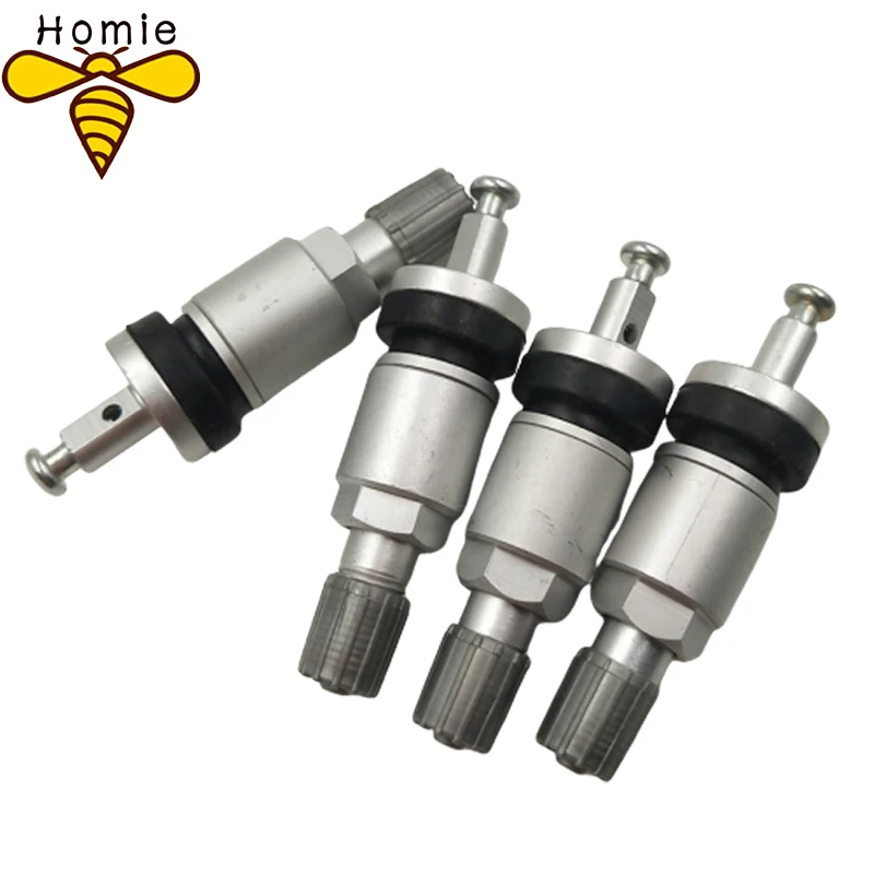 4 pcs/lot Aluminum TPMS Tire Valves For Buick Alloy Tubeless Valve For Tyre Pressure Monitor System Sensor Valve Stem Repair Kit