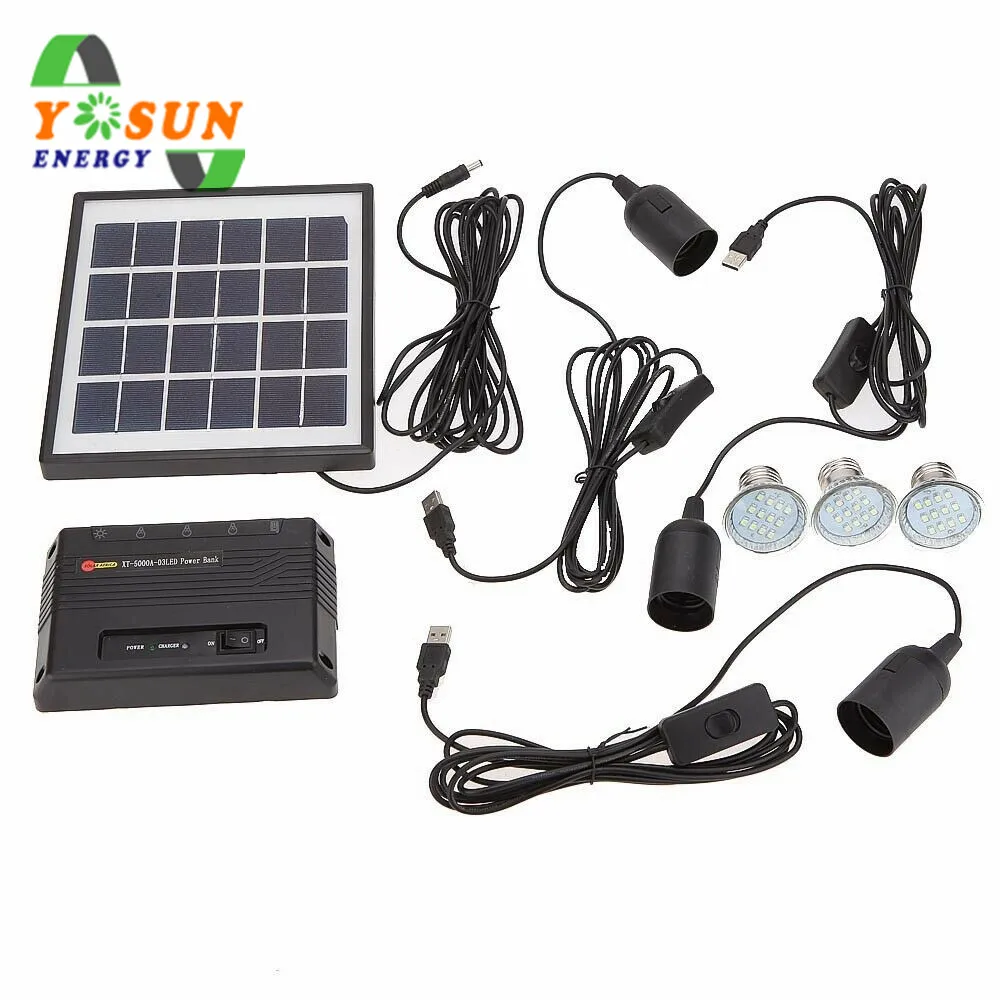 Imagem -05 - Lâmpada de Emergência com Painel Solar Kit com Mini Sistema de Iluminação Solar para Jardim e Casa 36 Led Unidades 4w