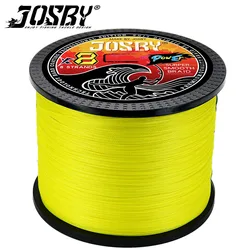 JOSBY 8 Strands 4 Braided Fishing Line Multifilament 200M 300M 500M 1000M Carp Japanese Weave Cord Accessories 100% PE Wire