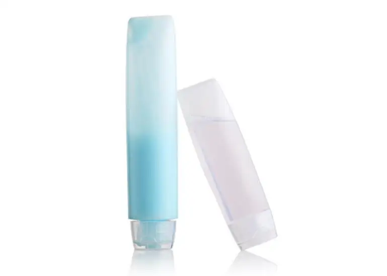 30ml 50ml transparent soft lotion cosmetic tube container , squeeze plastic bottle, travel shampoo tube packaging SN3116