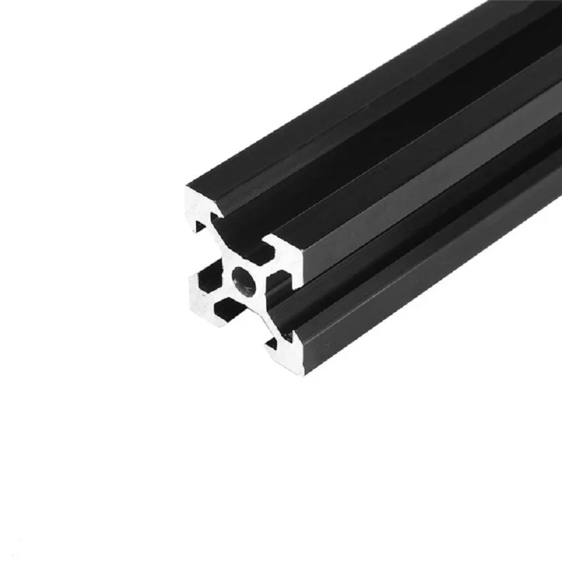 1 pz nero 2020 v-slot in alluminio anodizzato profilo estrusione 100mm-800mm guida lineare 1PC V cavalletto plat set puleggia piastra scorrevole