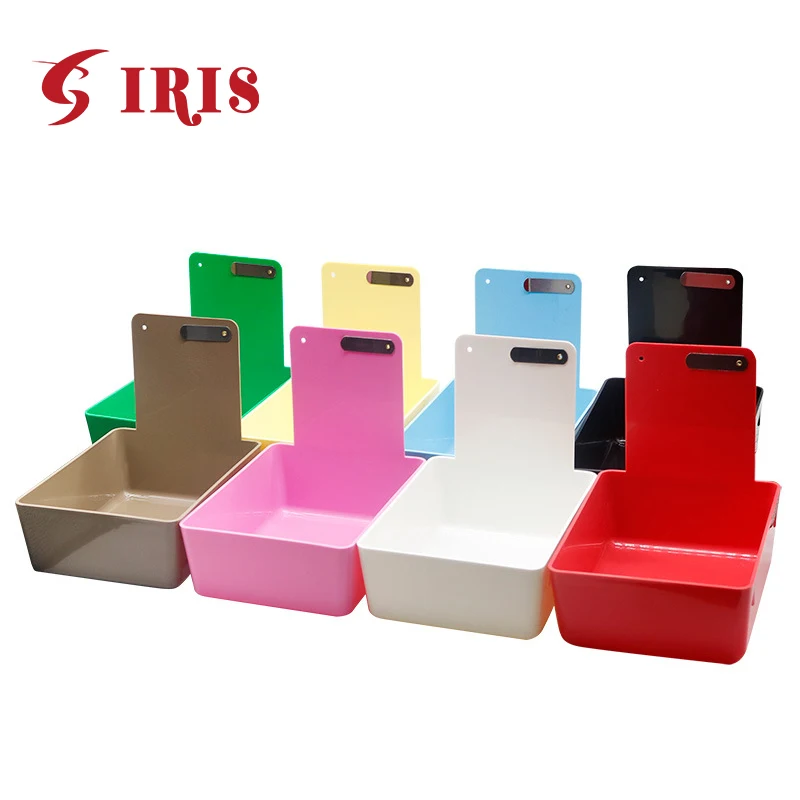 5 Pieces/Lot Dental Turnover Box Dental Lab Tools Plastic Work Pans With Clip Holder Case Tooth Box Random Color