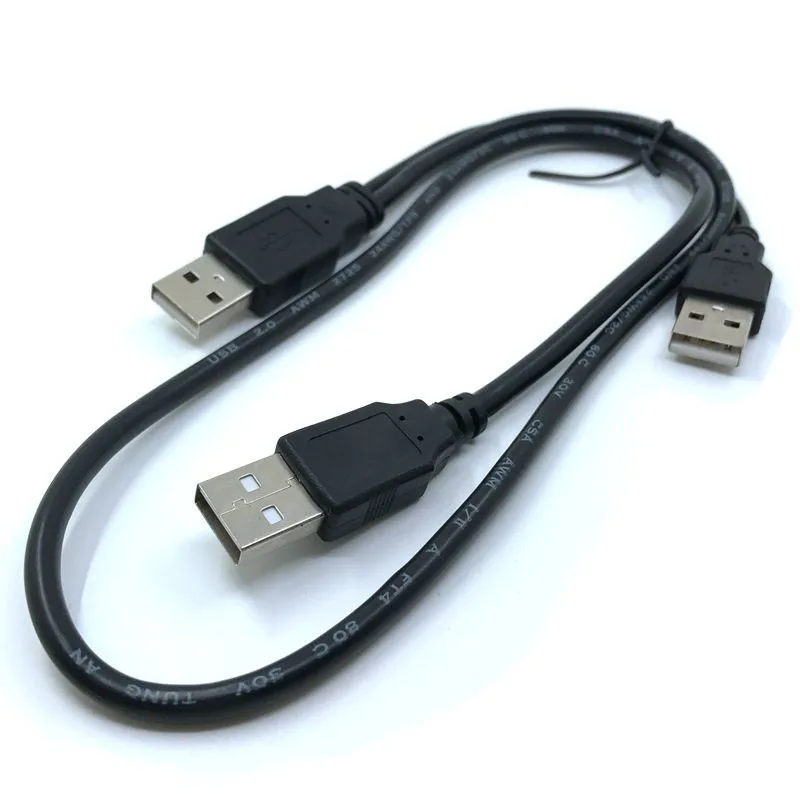 USB2.0 USB 2.0 three A Type 3A Male HDD data power Y Cable For Mobile Hard Disk Drive HDD 70cm/0.7m