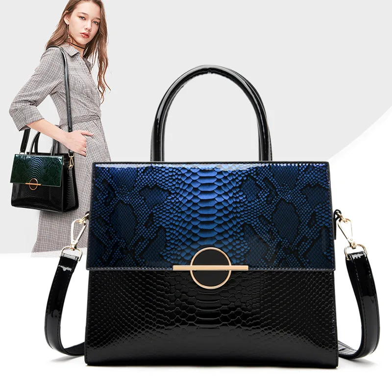 2021 New Serpentine Women Handbags European Design Patent Leather Ladies Shoulder Bags Female Girl Brand Luxury Crossbody Bag