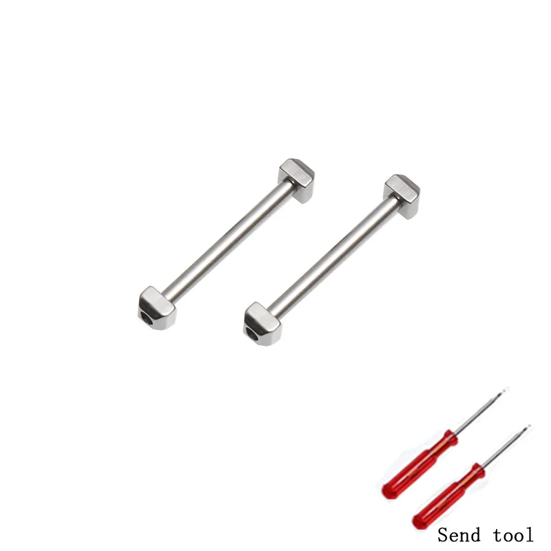 Watch accessories for Cartier PASHA watch connecting rod lug rod screw rod 16mm18mm20mm22mm silver