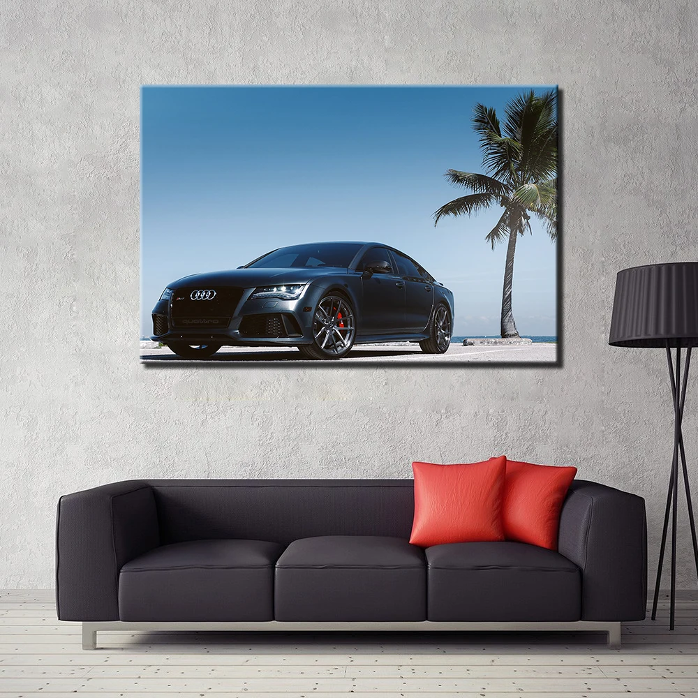 Wall Art Decoration Audi RS7 Car Poster Canvas Prints DIY Framed Painting For Living Room Decor