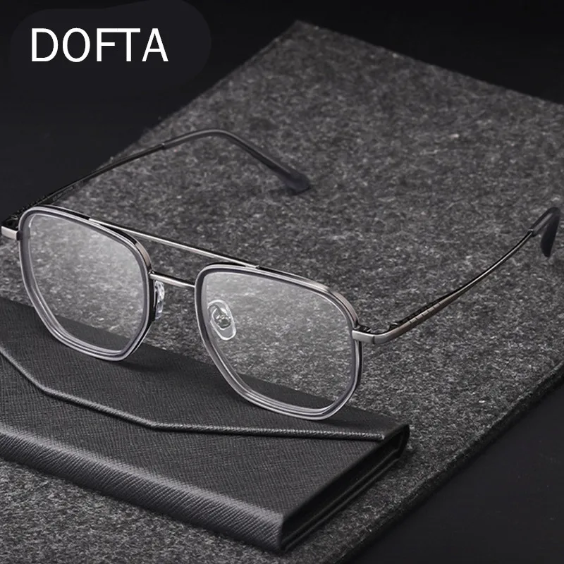 

DOFTA Pure Titanium Optical Myopia Prescription Eyeglasses Frames Men Vintage Glasses Frame Women Square Eyewear Male 5557