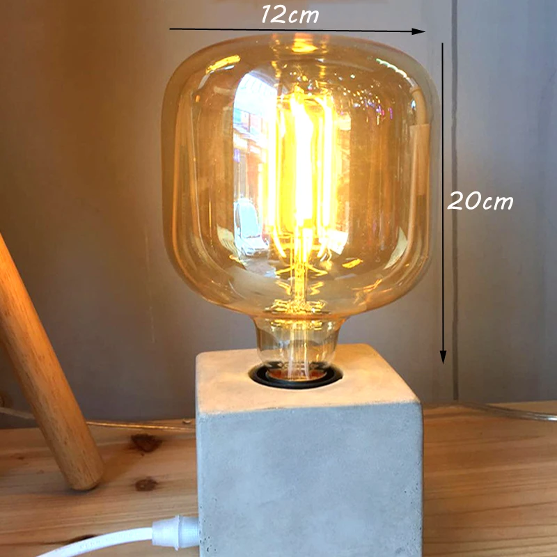 Led BulbRetro Bulb G125 Stone Big Earth Bulb 4W Smoky Gray 220V-250V Led Filament Decoration Edison Bulb