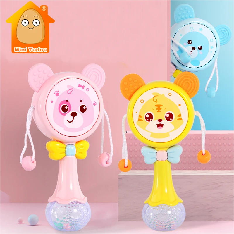 

Toys For Baby 0-12 Months Educational Baby Rattle Mobile Musical Hang Drum Infant Soft Teether Toys Developmental