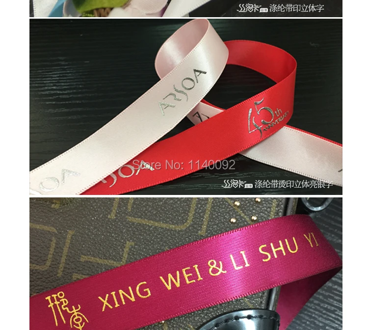 

free shipping silk ribbon three dimentional printing/gift ribbon print/colorful screen print/garment tag/logo 100 yards a lot