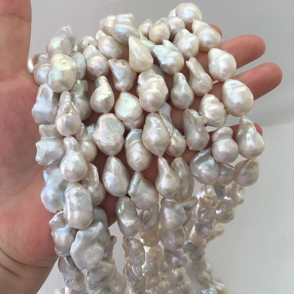 

high quality 13-16mm baroque pearl beads in strand,100% Nature freshwater pearl baroque shape,AA QUALITY,have few flaw