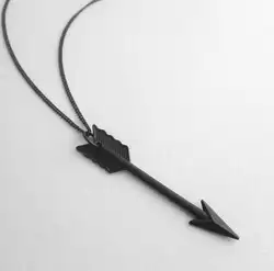 fashion new Arrow necklace ARCHER Black bronze Large Arrow Pendant Extra Long Bohemian Fringe Female jewelry gift men