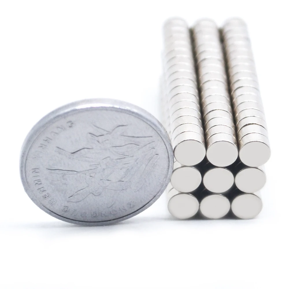 10-500Pcs 4x2mm Round Shape Rare Earth Neodymium Super Strong Magnetic NdFeB Magnet Fridge Crafts For Acoustic Field Electronics