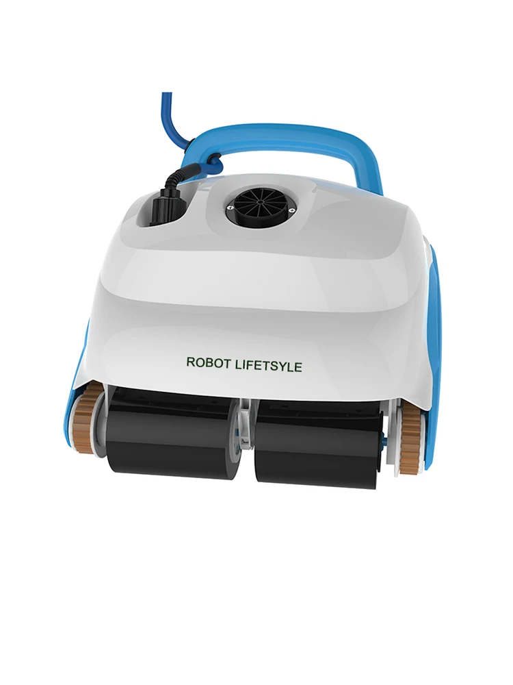 Aspirateur robot pour fond de piscine et mur de livres, câble pliant de 15m, densité de filtre de 70um, toutes les piscines