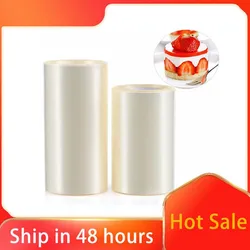 8/10cm Cake Mold Film Transparent Cake Rolls Mousse Cake Acetate Sheets Chocolate Candy Wrapping Tape Strip Cake Decorating Tool