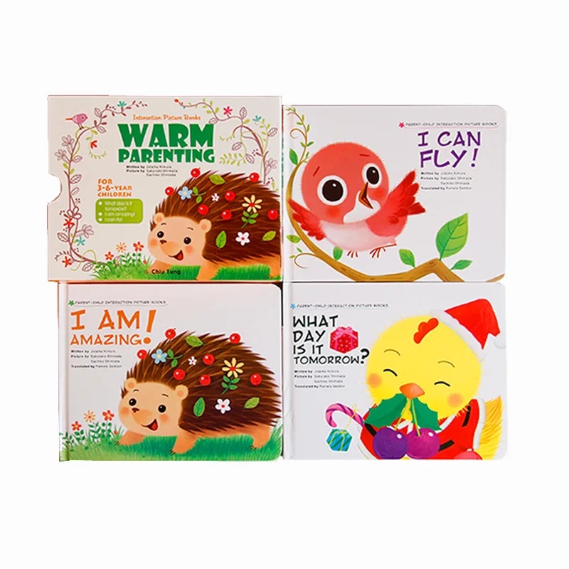 Ji Li Gulu Parent-Child Interaction ภาษาอังกฤษ Original Picture Book Happy และ Warm Happy Parent-เด็ก Early Education หนังสือภาษาอังกฤษ