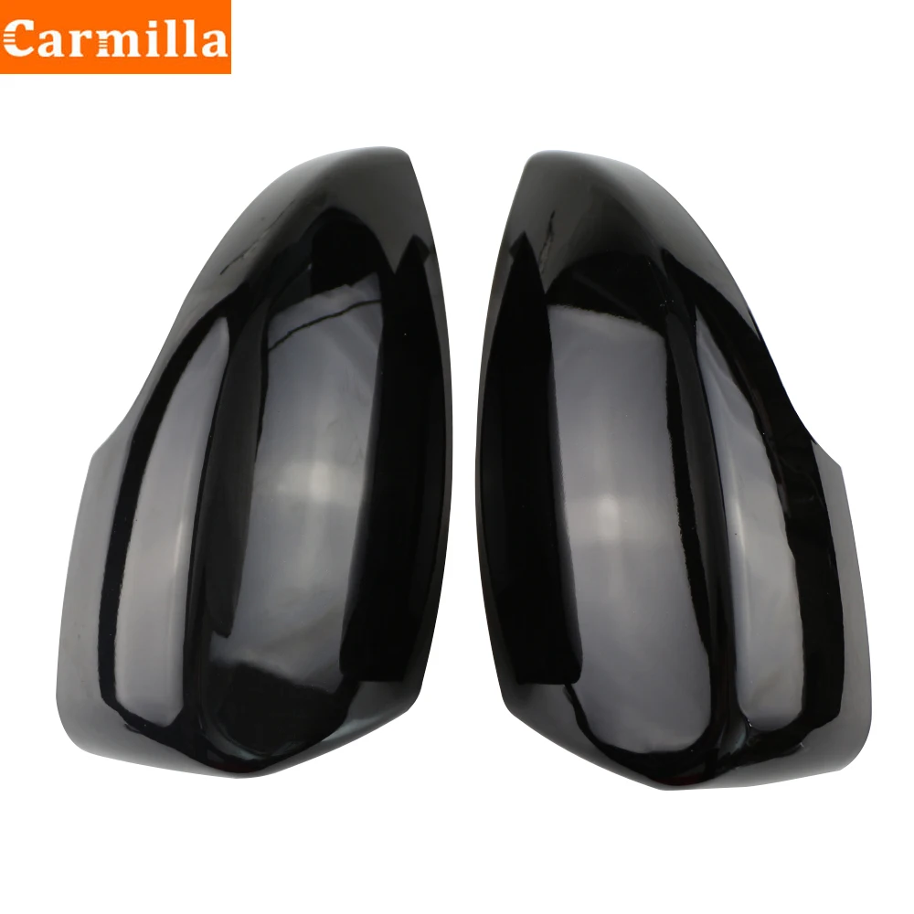 Carmilla 2Pcs/Set ABS Chrome Car Side Door Rear View Mirror Cap Cover Trim for Ford Ecosport 2018 2019 2020 Accessories