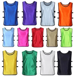 Pinnies da calcio per adulti Quick Dry fai da te adulto bambino calcio allenamento di calcio gilet sportivo bavaglini traspiranti per l'allenamento della squadra