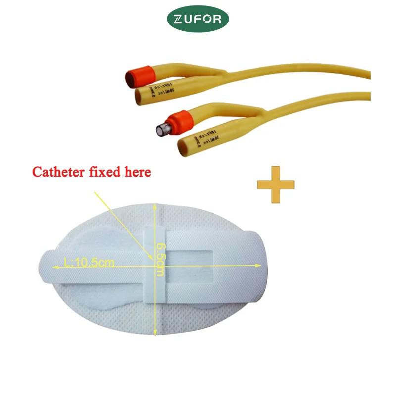 10pcs/lot Disposable urinary catheter medical sterilization 2 way Latex Foley Catheter urine catheter with silicone coated