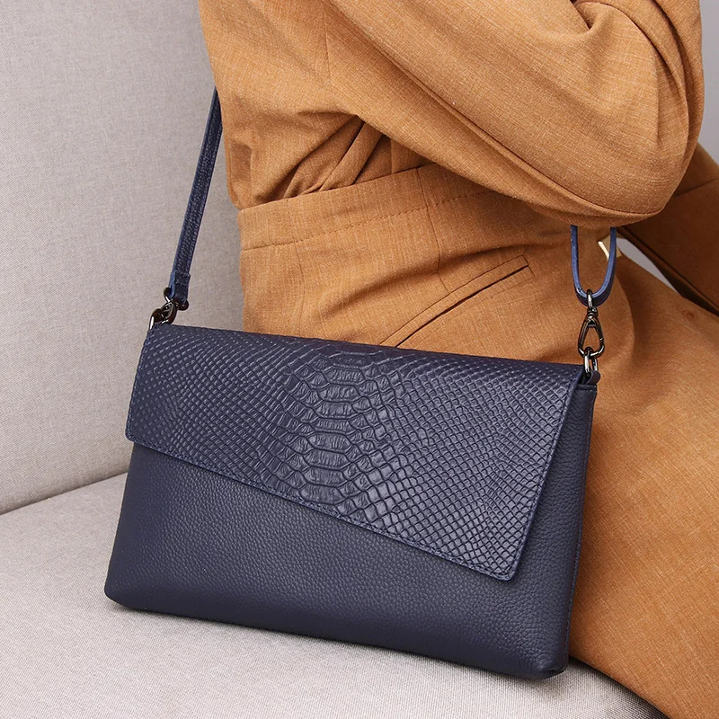 

2023 High Quality Women Handbag Luxury Messenger Bag Genuine Leather Shoulder Bag Fashion Ladies Crossbody Bags Female Bolsas