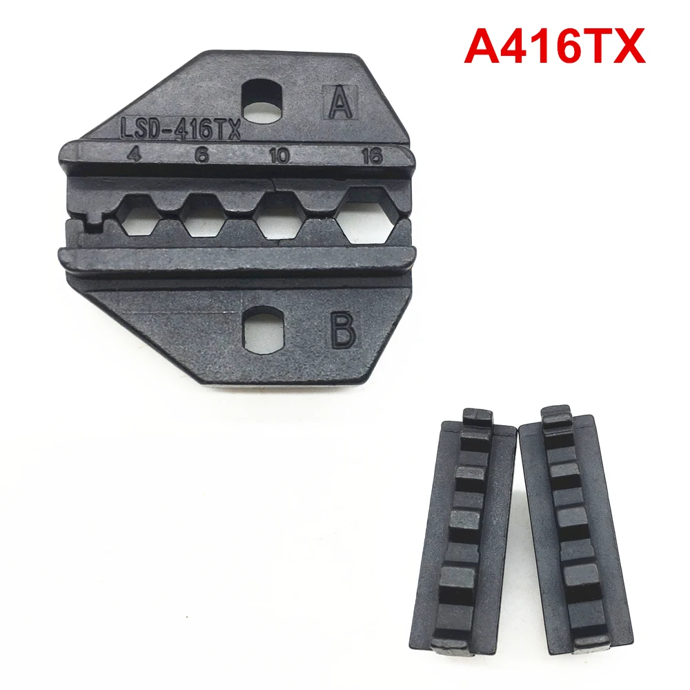 Crimp die set A416TX crimping jaws for non-insulated cable connector terminals 12-6AWG 4-16mm²