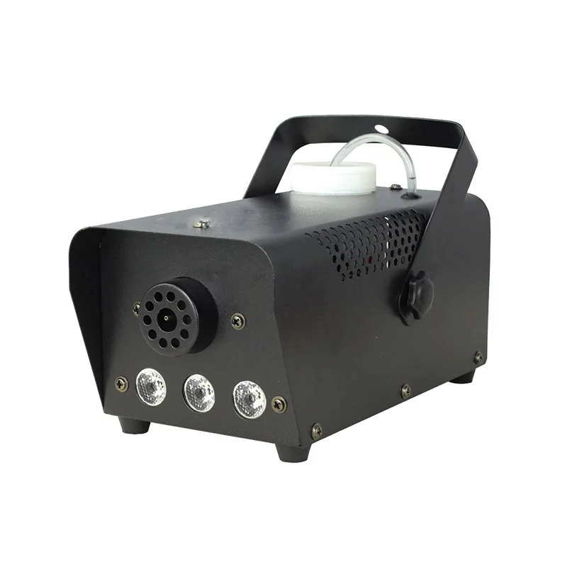 

LED Red Green Blue colorful spray smoke generator 500W wireless control smoke machine for stage performance wedding lamp KTV bar