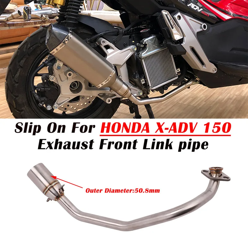 

Slip On For Honda X-ADV X ADV 150 ADV150 System Motorcycle Exhaust Escape Full System Modify Muffler Front Middle Link Pipe 51mm