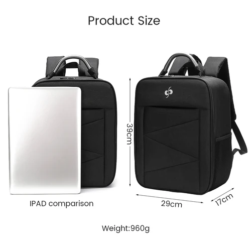 Imagen 2 del producto Mochila DJI FPV para Dron, bolsa de hombro, estuche de transporte de gran capacidad, portátil, impermeable, herramienta de gafas