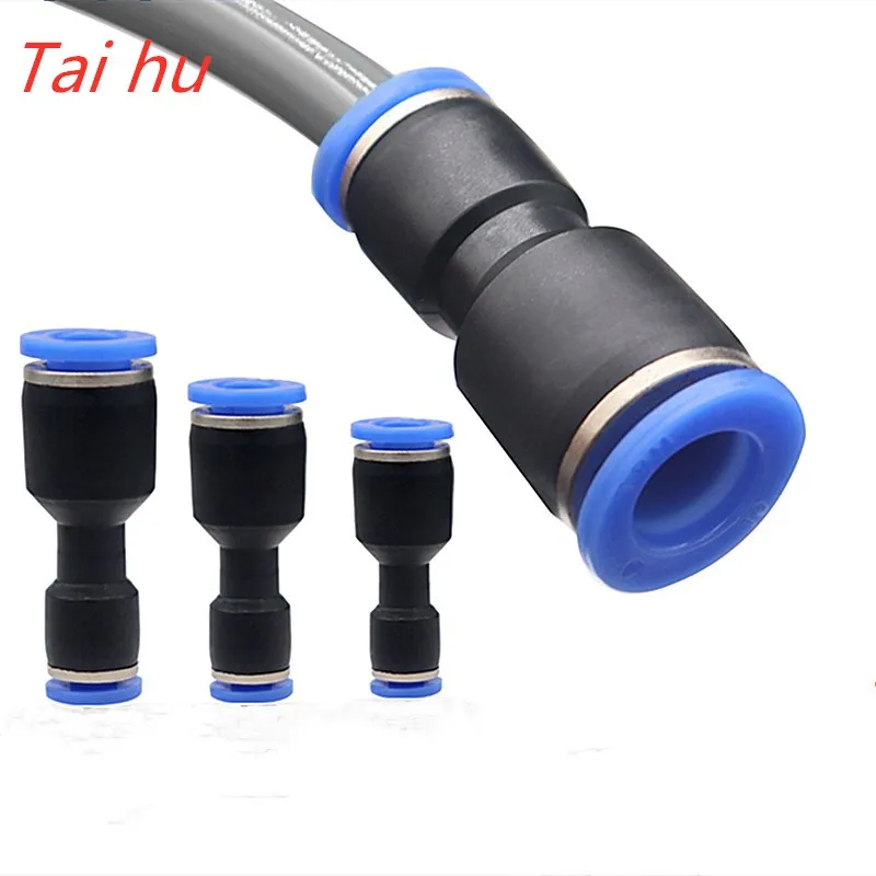 Pneumatic Fittings Fitting Plastic Connector PU 4mm 6mm 8mm 10mm For Air Water Hose Tube Push in Straight Gas Quick Connection