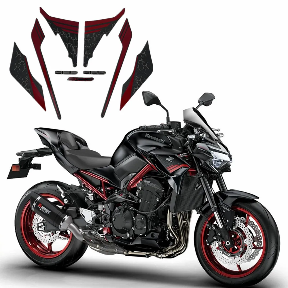 

High Quality Motorcycle Applique Emblem Decorative Protector For Kawasaki Z900 2020 2021 Protector Racing Sticker Full Kit