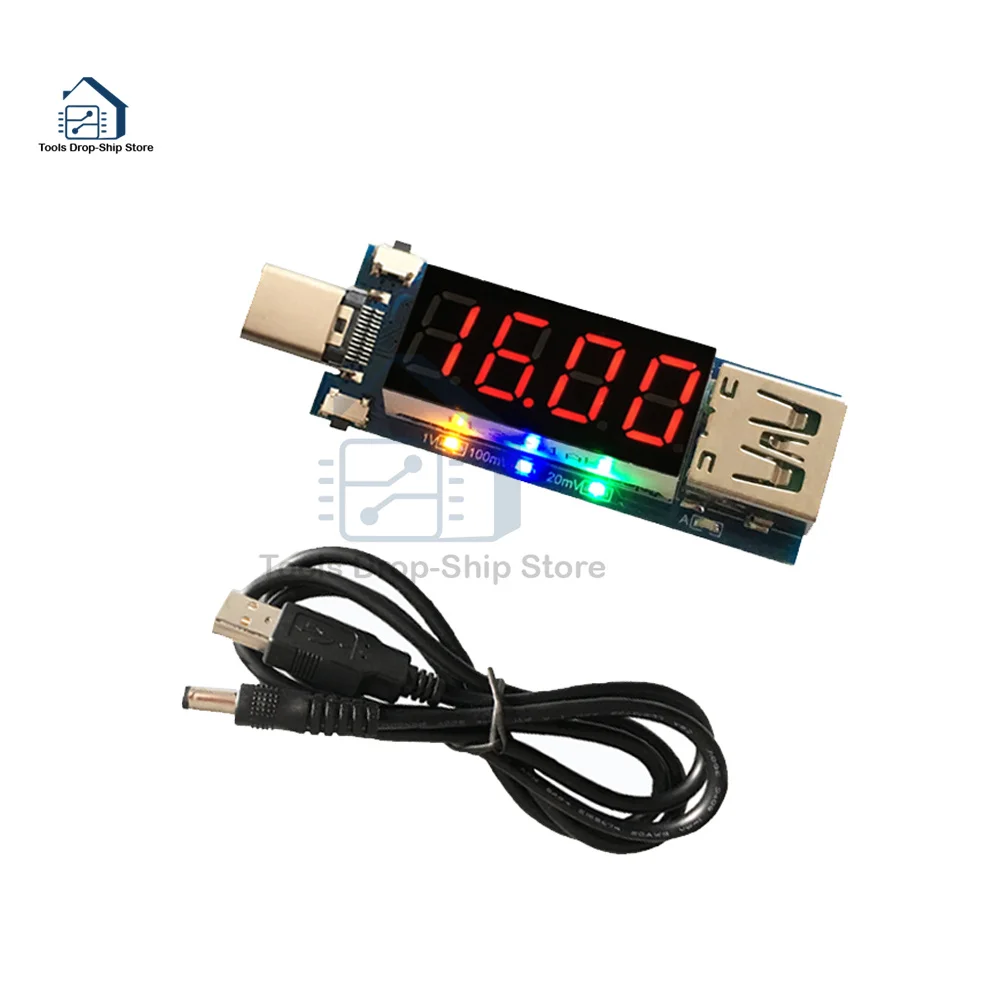 USB Charging Trigger Charger Voltmeter Ammeter 5V/9V/12V/15V/20V/PPS PD2.0 PD3.0 Type-C USB Decoding Device for PD Charger