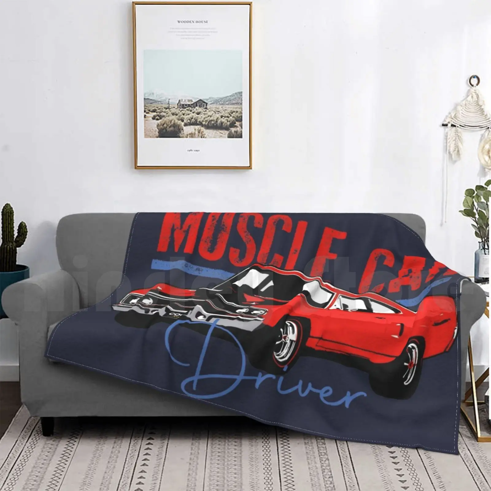 Blanket 70 Red Muscle Car 2400 1968 1969 1970 68 69 70 Plymouth Roadrunner Road Runner view 3