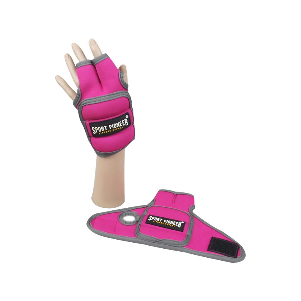 

1lb pink weight Gloves Fitness Body Building Training Gloves for woman