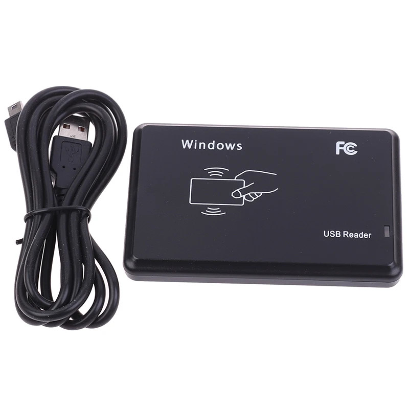 RFID Reader USB Port EM4100 TK4100 125khz ID Contactless Sensitivity Smart Card Support Window System/Linux