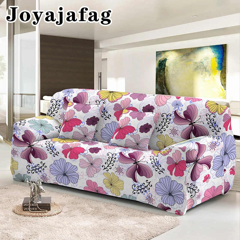 

3D Printed Butterfly Slipcovers Sofa Cover For Living Room Sectional Couch Covers 1/2/3/4 Seater L Shape Sofas Need 2pcs