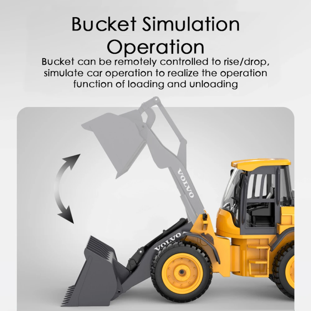 Duplo e rc caminhão l50h 1/16 bulldozer trator engenharia carro rc escavadeira carro controlado por rádio brinquedos para meninos presentes das crianças