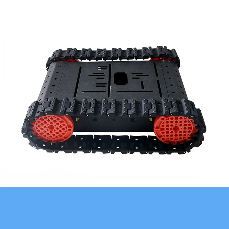 Châssis de réservoir sur chenilles intelligent en métal TC200 4WD, avec 4 moteurs TT et roues en plastique, piste en caoutchouc, jouet de bricolage pour l'éducation Arduino