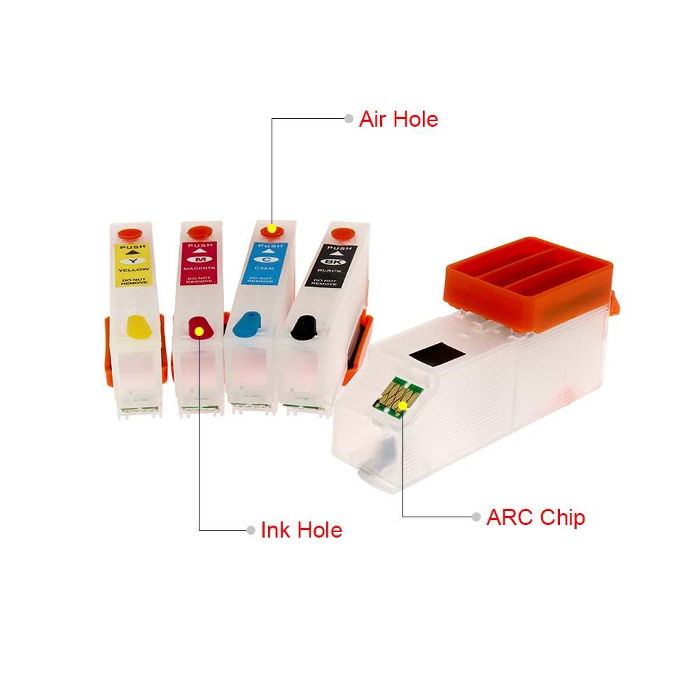 Colorsun 33XL T3351 Refillable Ink Cartridges for XP-530 XP-630 XP-830 XP-635 XP-540 XP-640 XP-645 XP900 refill cartridge 33XL