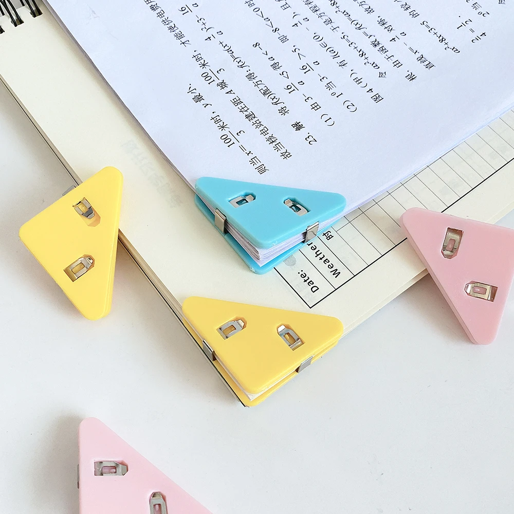 TUTU 5 teile/los PET Buch Papier Ecke Clip Binder Clips für Schreibtisch Lagerung Regal Ordner Ecke Schützen Organizer Organisation H0627