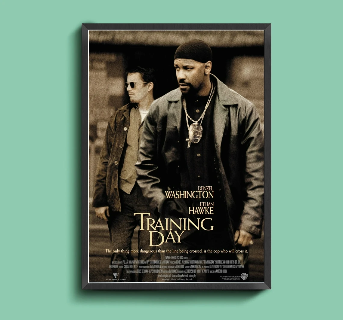 

Training Day (2001) Movie Poster Home Wall Painting Decoration Classic Movie Canvas Poster (No Frame)